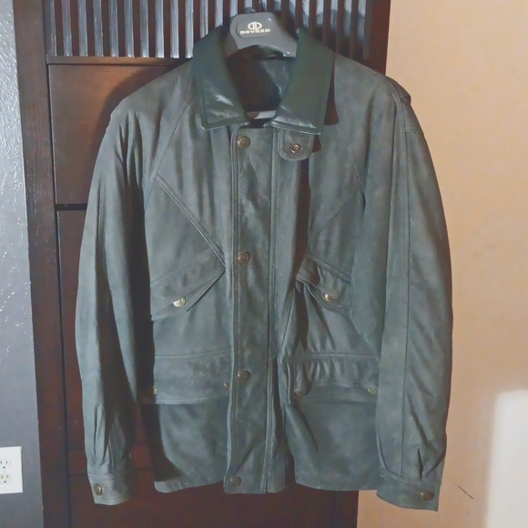 Suede and Leather Coat - Picture 1 of 2